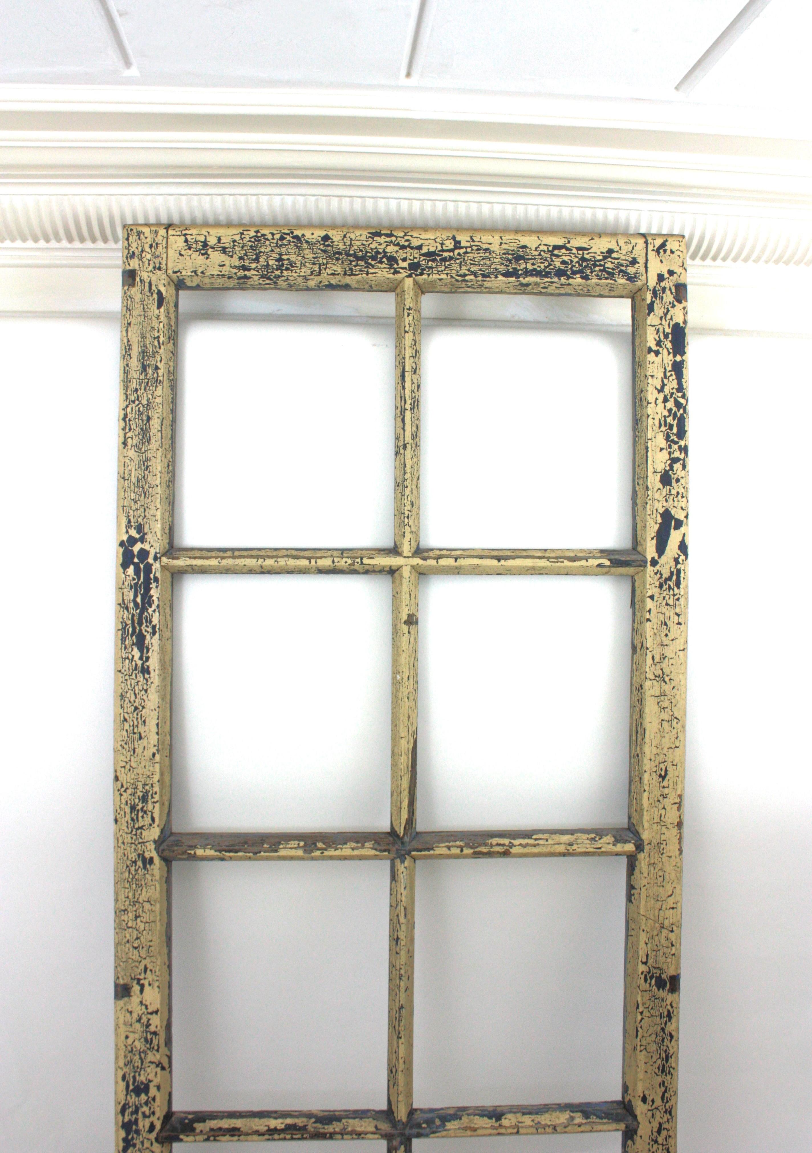 Spanish Industrial Wooden Panel Window or Door  For Sale