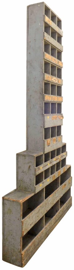 Industrial Wooden Skyscraper Cabinet