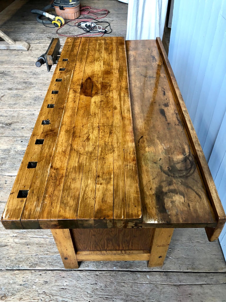 Industrial Work Bench at 1stDibs