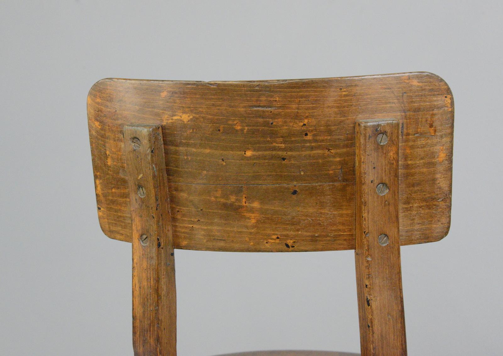 Industrial Work Stool by Ama, circa 1920s 5