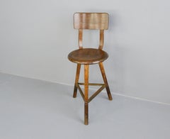 Industrial Work Stool by Ama, circa 1920s