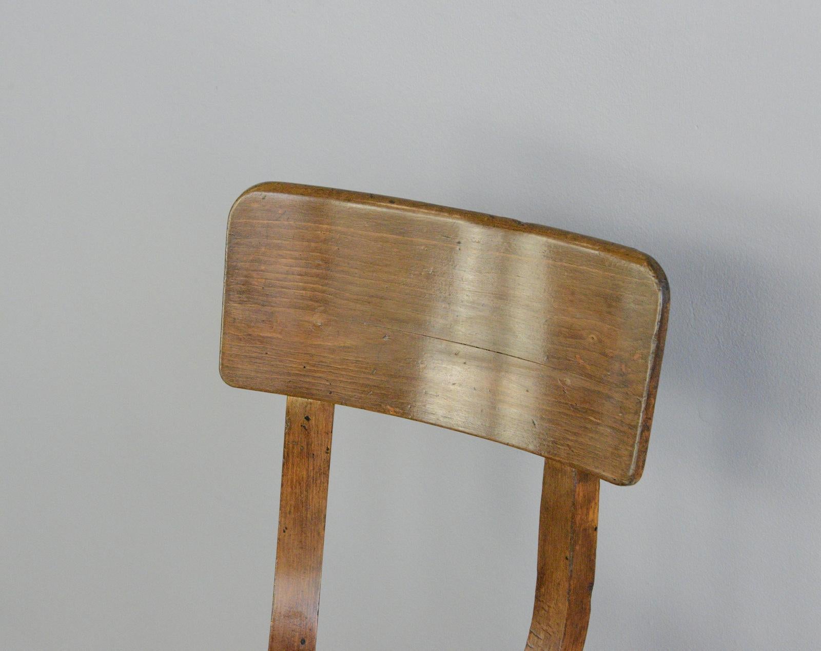 Industrial Work Stool by Ama, circa 1920s In Good Condition In Gloucester, GB