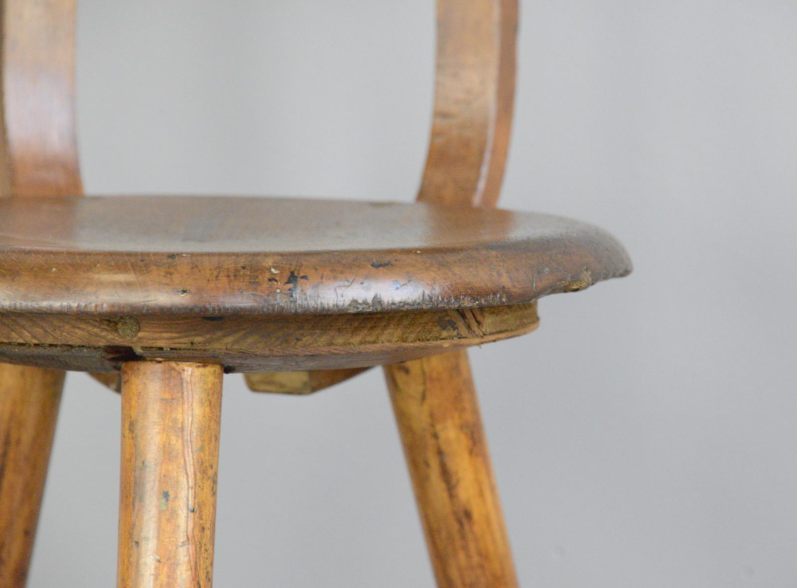 Industrial Work Stool by Ama, circa 1920s 2