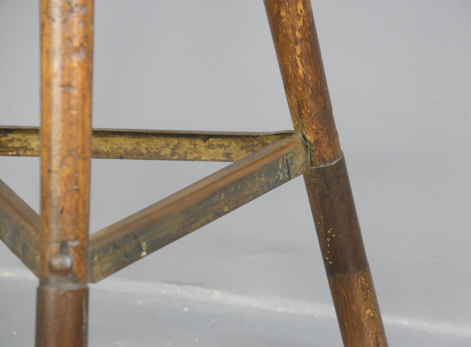 Industrial Work Stool by Ama, circa 1920s 3