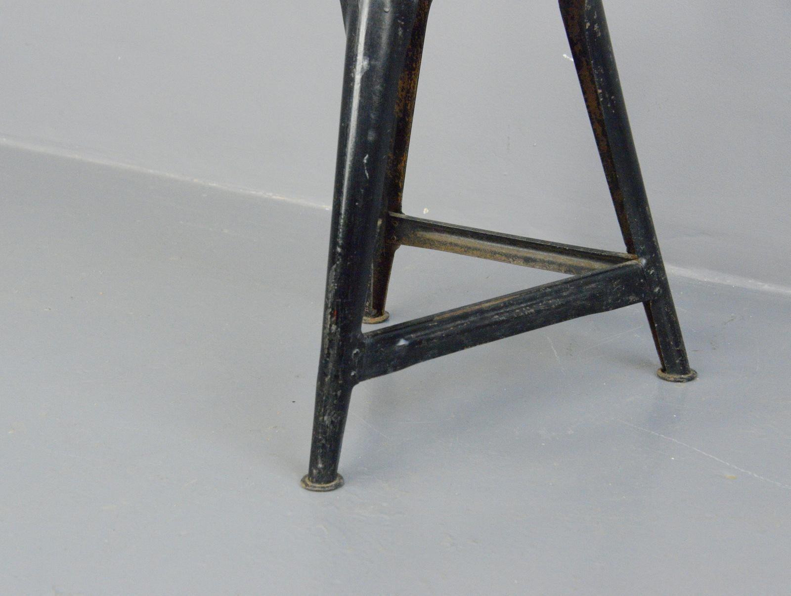 Industrial Work Stools by Ama, circa 1930s In Good Condition For Sale In Gloucester, GB