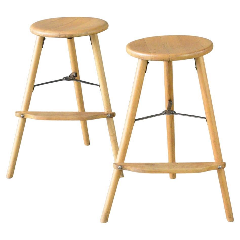 Industrial Work Stools By Ama Circa 1930s