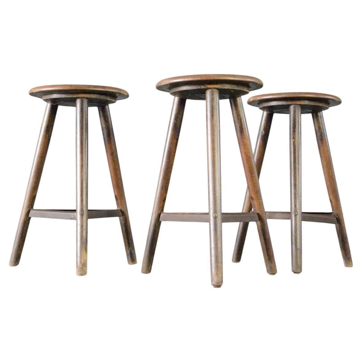 Industrial Work Stools By Ama Circa 1930s at 1stDibs