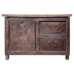 Antique Industrial Work Table