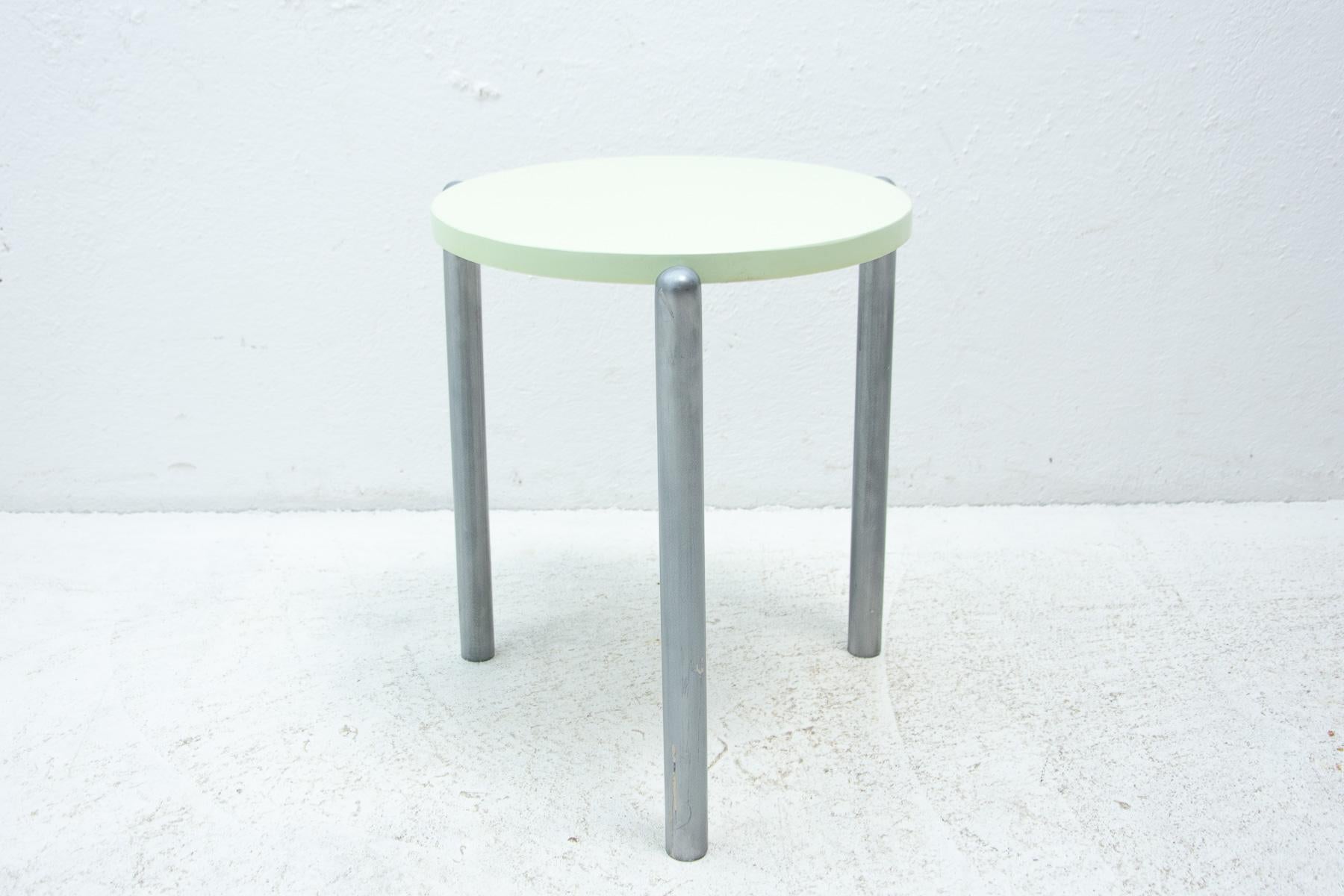 Chrome Industrial Workers Stool, 1930´S, Middle Europe, Bauhaus For Sale