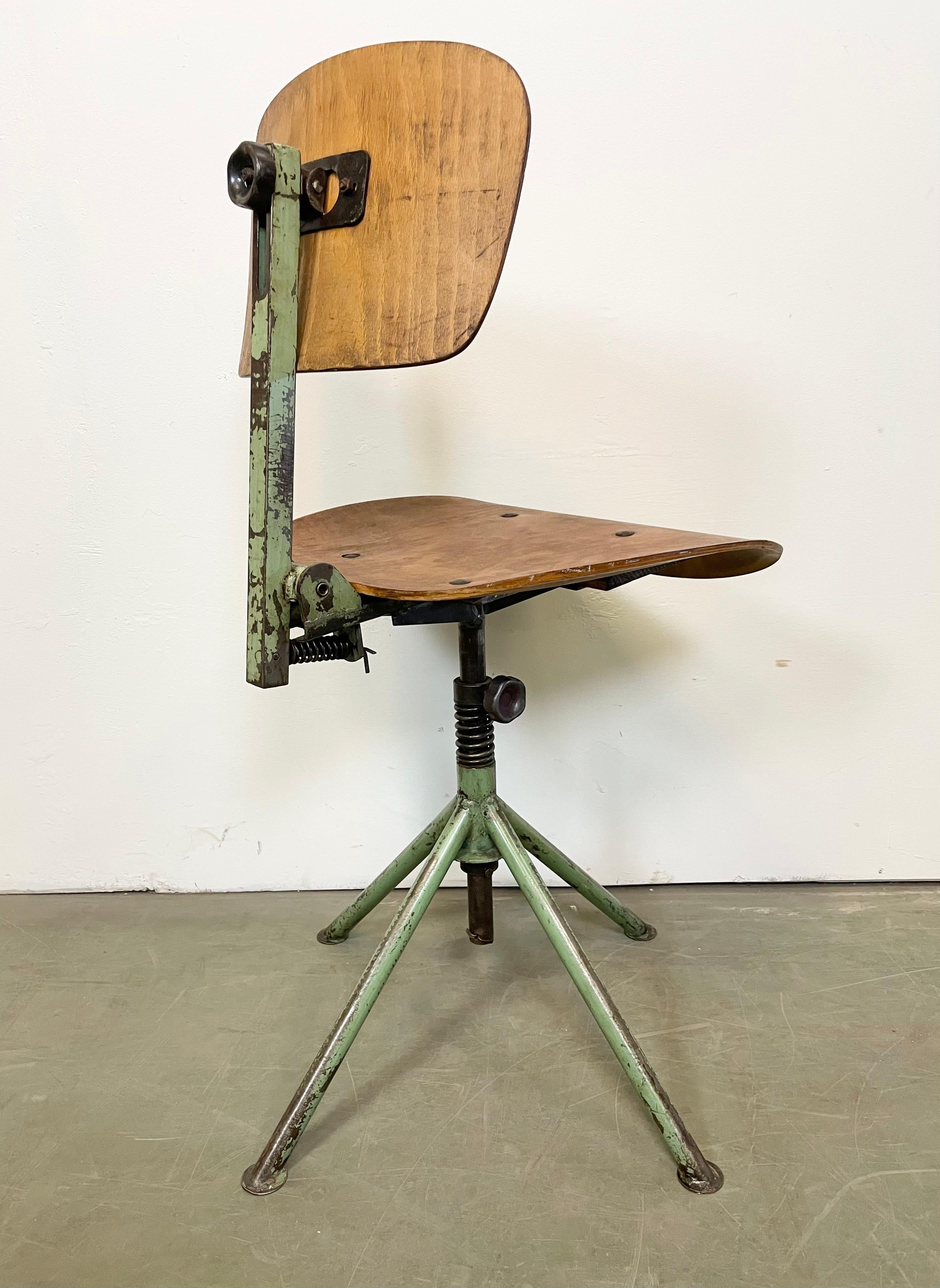 Industrial Workshop Chair, 1950s For Sale 3