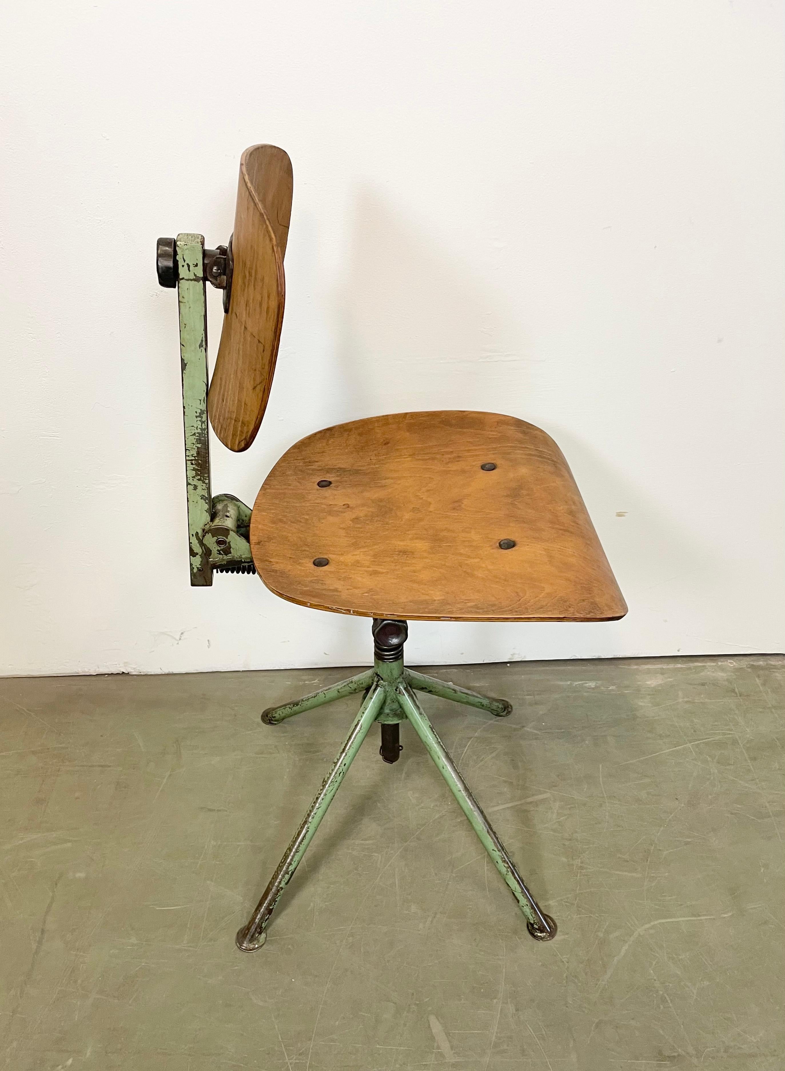 Industrial Workshop Chair, 1950s For Sale 6