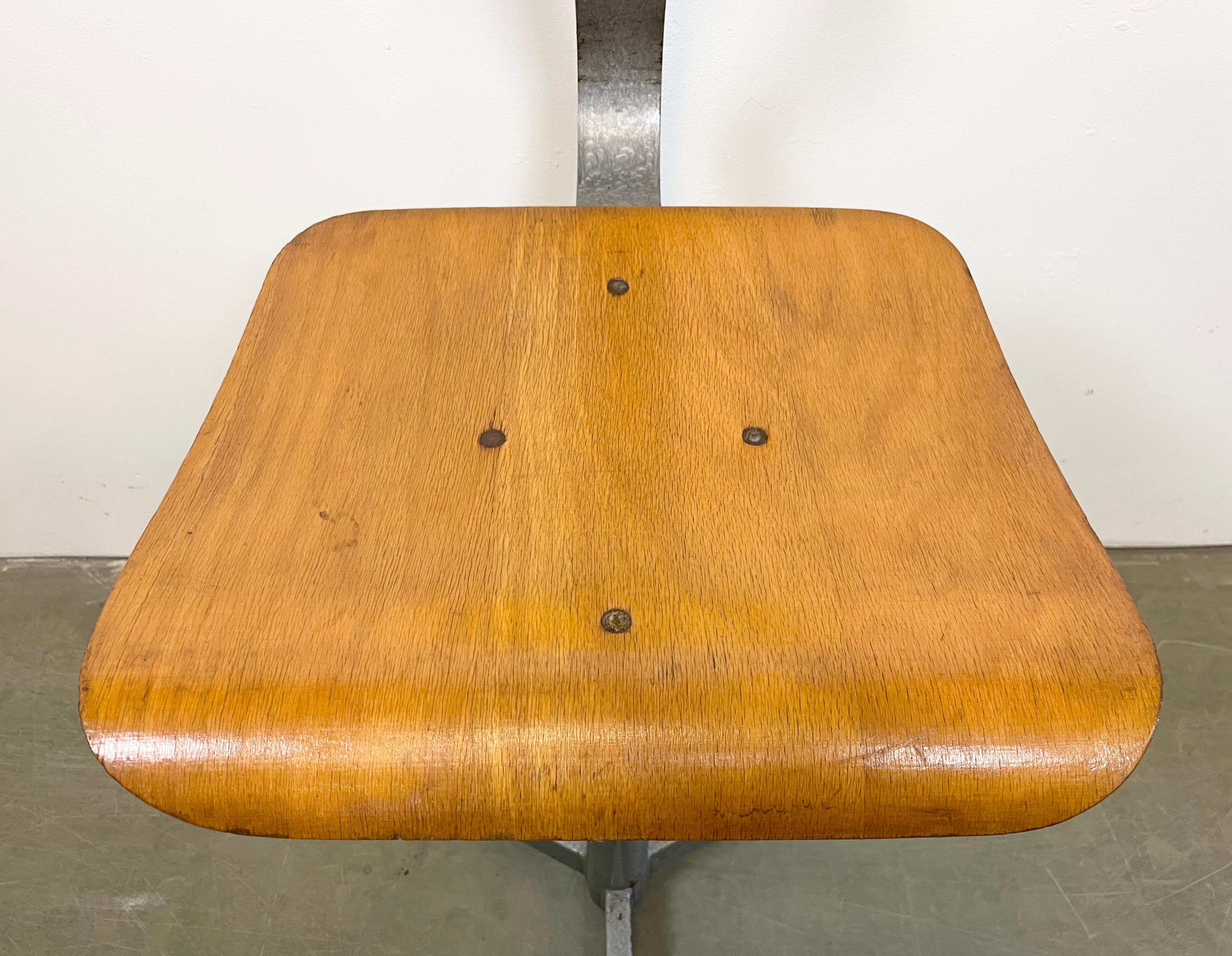 20th Century Industrial Workshop Swivel Chair, 1960s For Sale