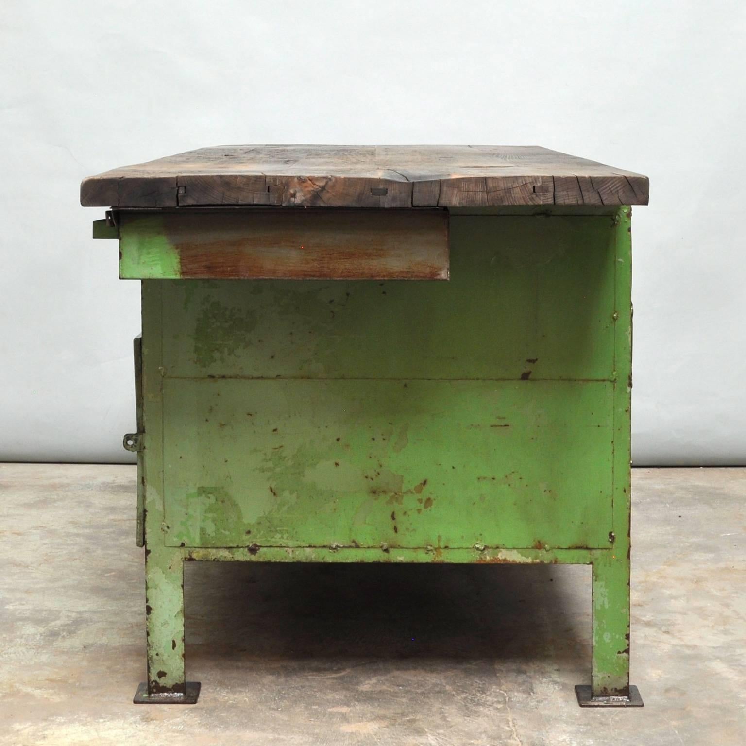 Industrial Worktable, 1950s In Fair Condition In Amsterdam, Noord Holland