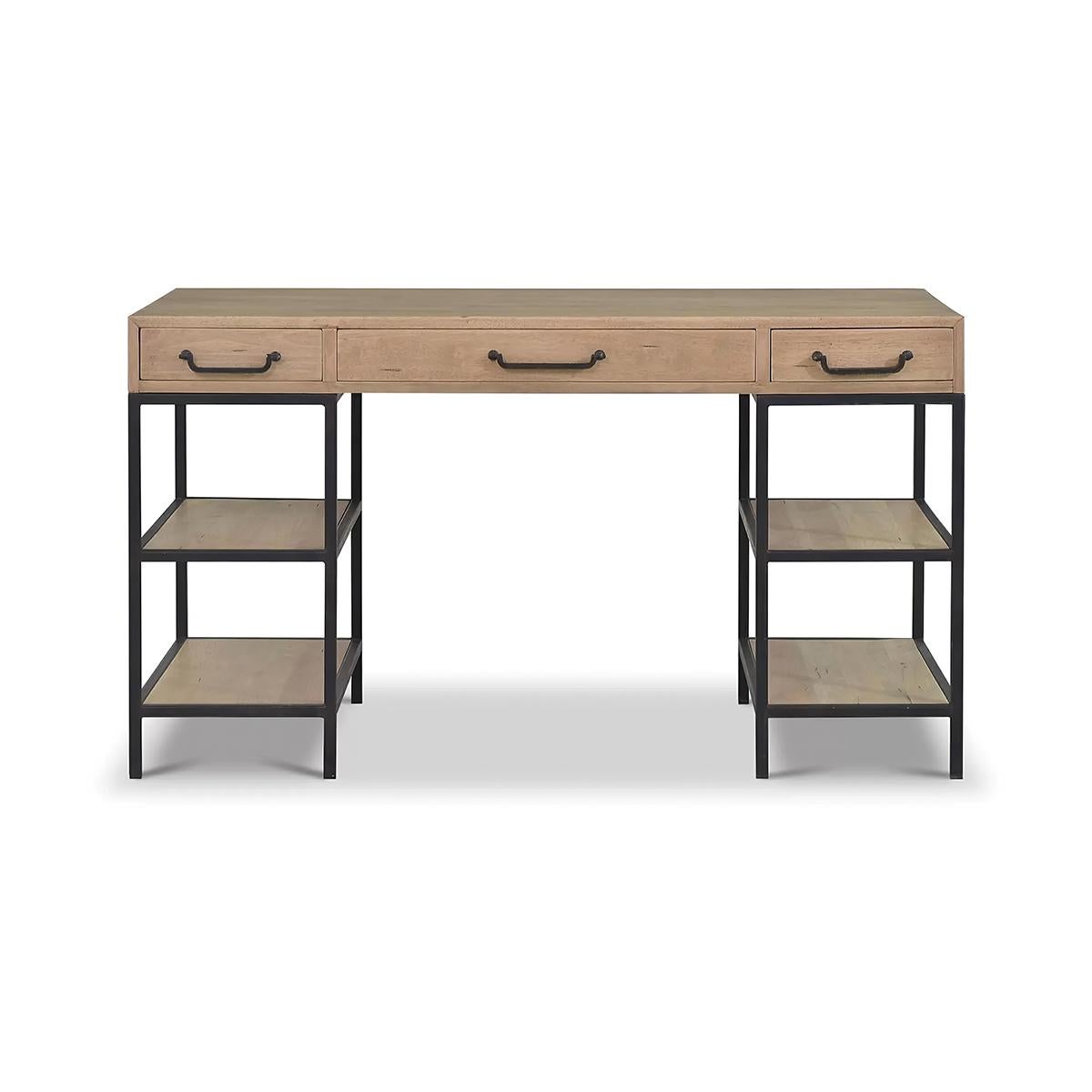 Industrial Writing Desk In New Condition In Westwood, NJ