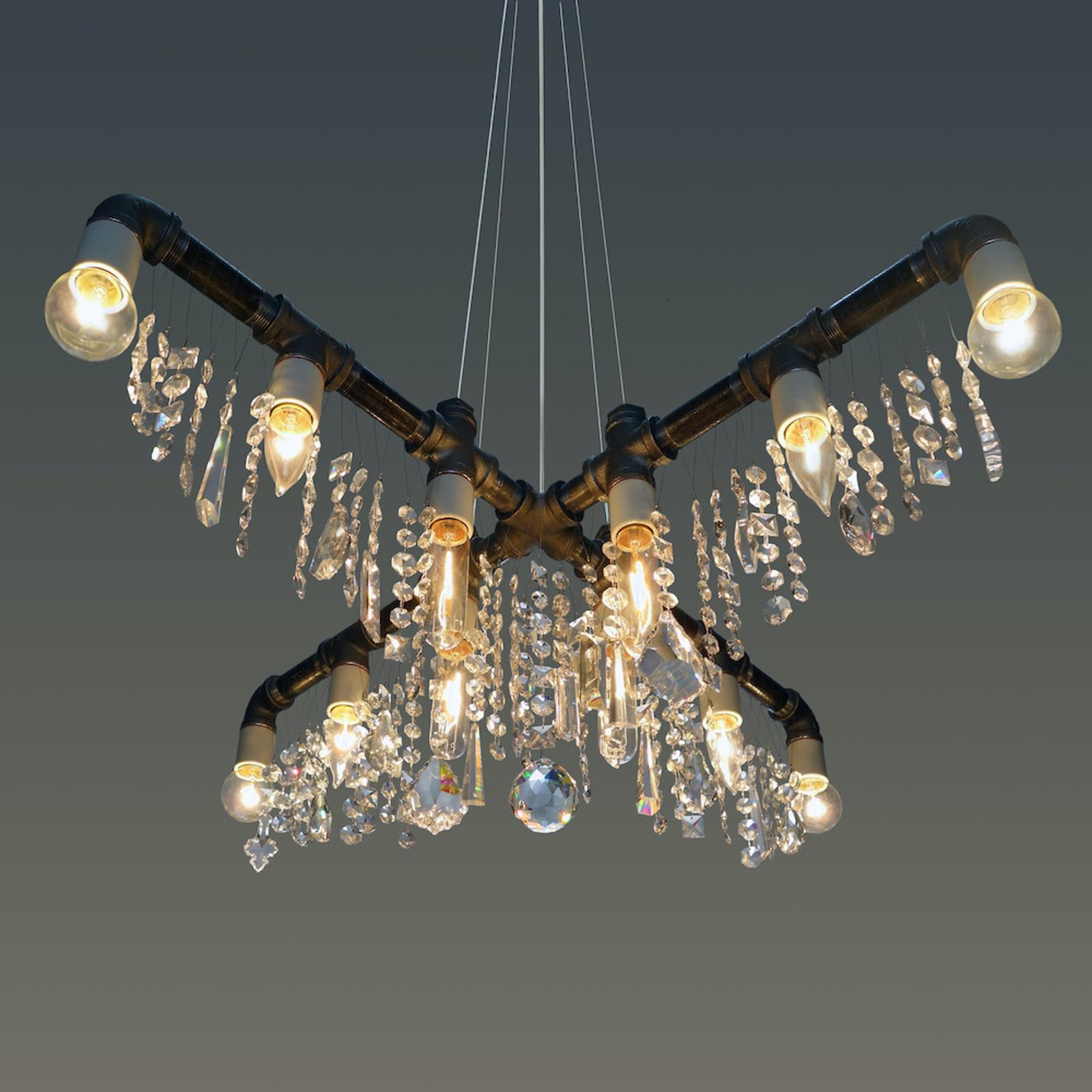 Industrial X Chandelier by Michael McHale In New Condition For Sale In Geneve, CH