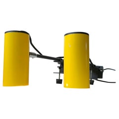 Industrial Yellow Clam Spotlights, Sconces from Lübcke, 1970s, Set of 2
