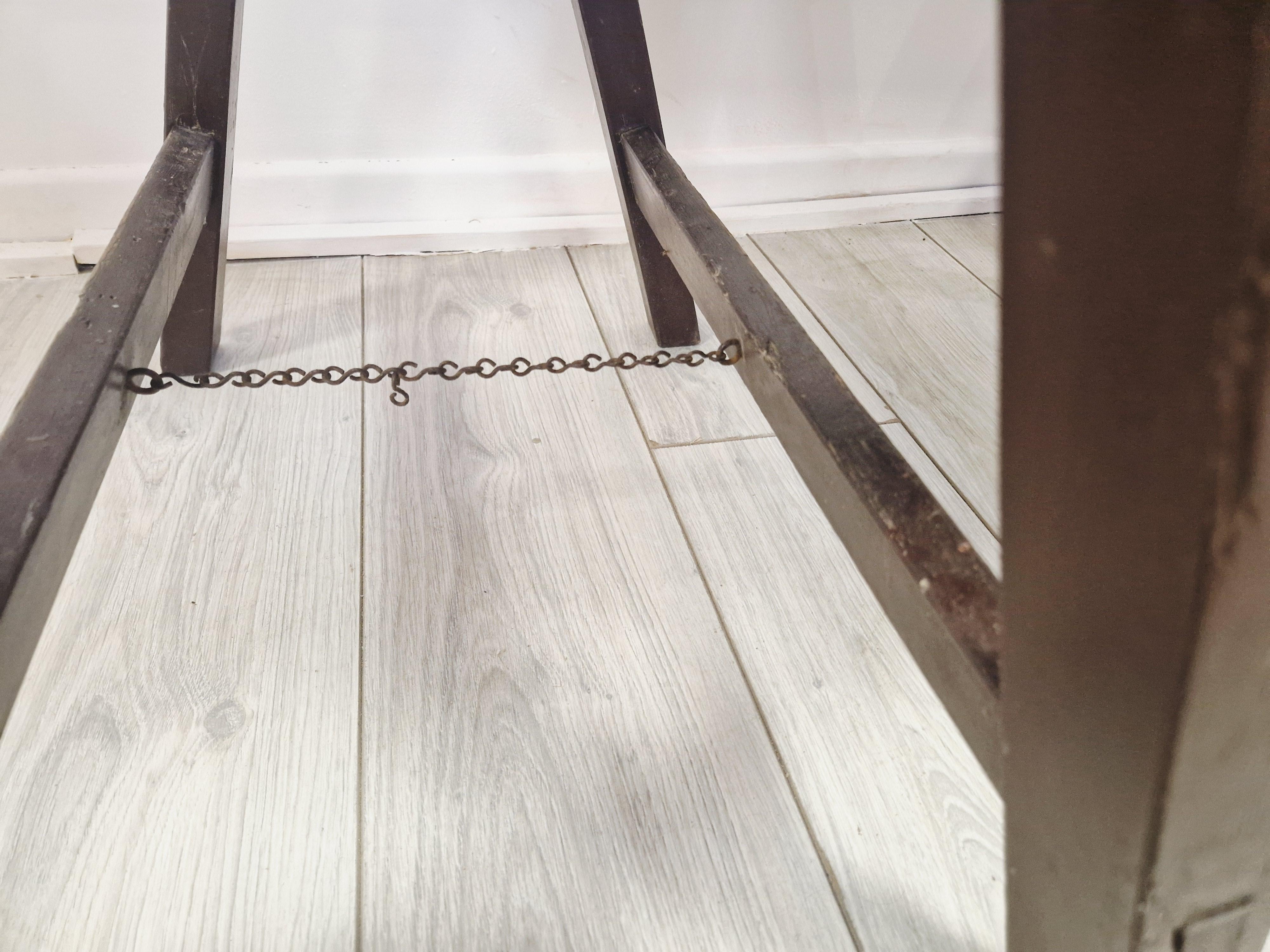 Industrielle Zink Architekten Schreibtisch Trestle Tisch gestempelt AJD im Angebot 4