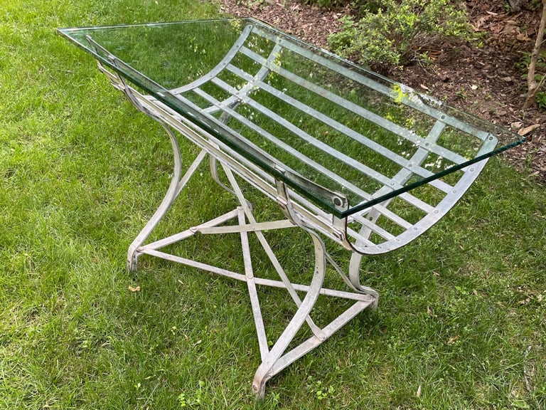 Industrial Zinc Table For Sale at 1stDibs clothes horse in french