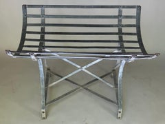 French Sculptural Galvanized Steel Keg or Cask Stand