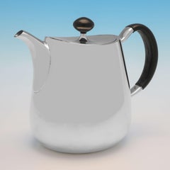 Industrialist Design 'Pride Pattern' Sterling Silver Tea Set, David Mellor, 1960