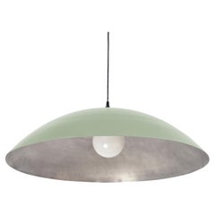 Industry Pendant by RESEARCH Lighting, Aspen Green & Silver, Made to Order