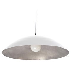 Industry Pendant by RESEARCH Lighting, White & Waxed Aluminum, Made to Order