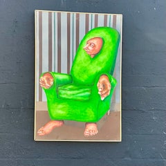 "Inert" by C. Pickett Fuller: A Surreal Vintage Painting