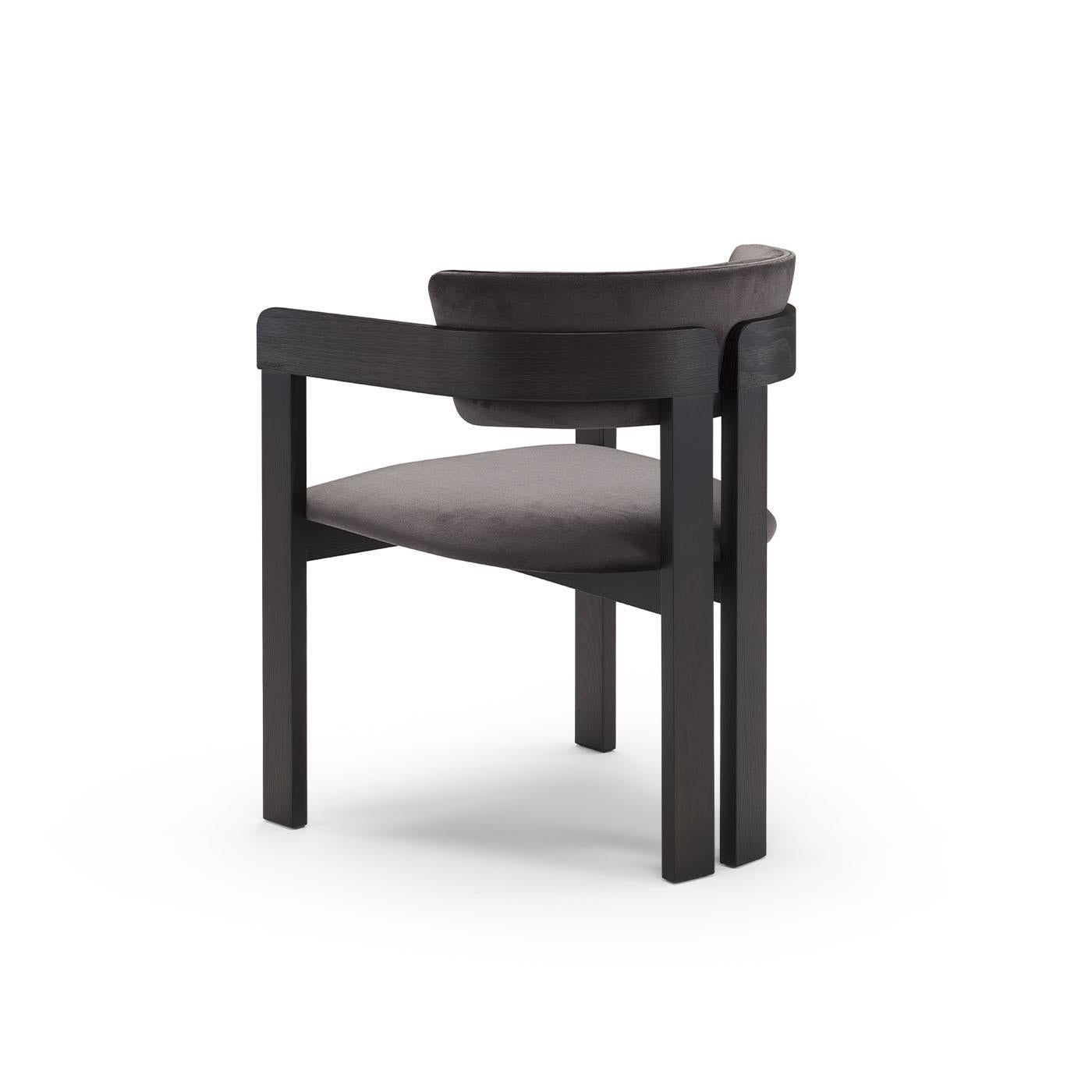 Italian Ines Black Chair For Sale