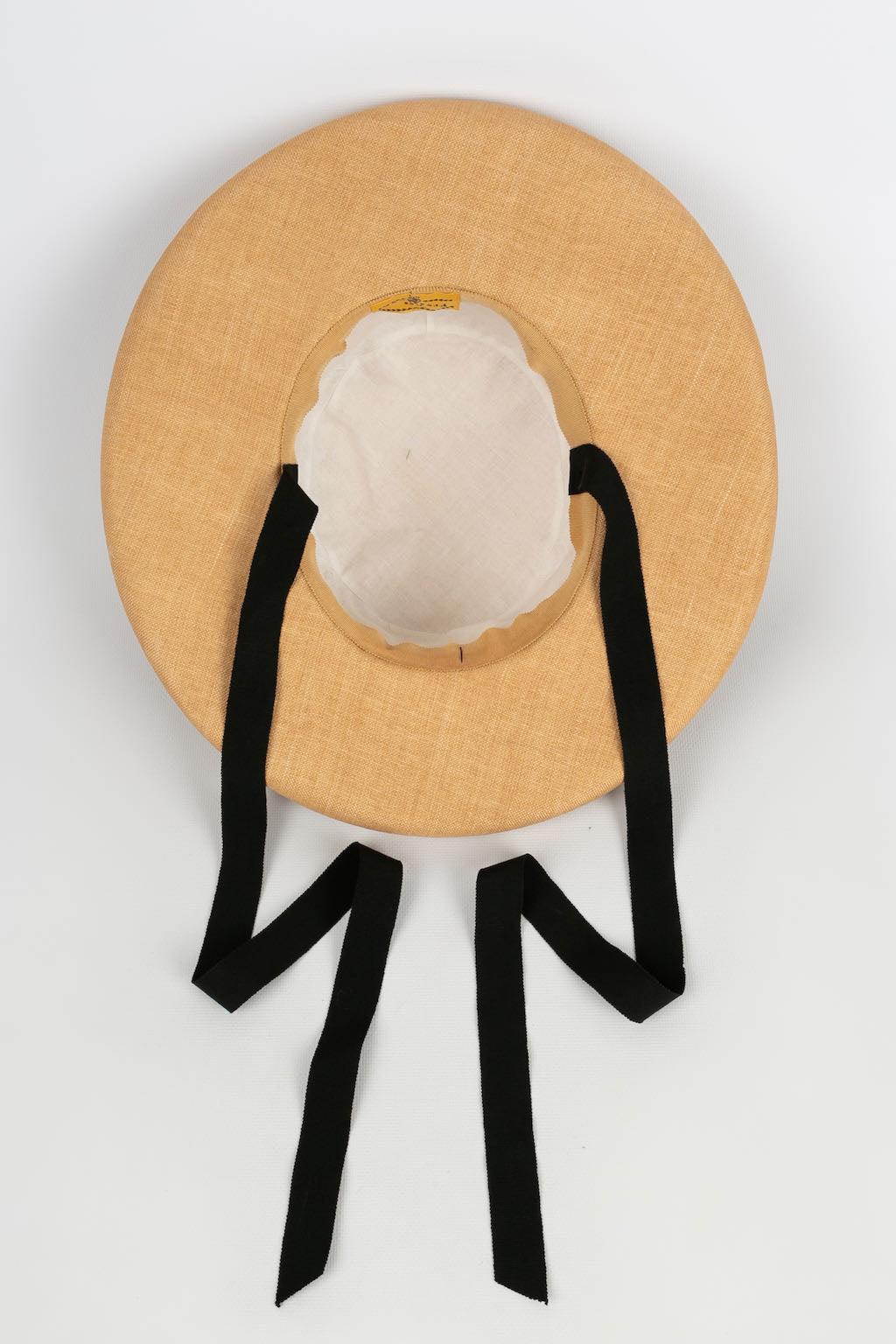 Inès De La Fressange Chapeau de paille Panama en vente 1
