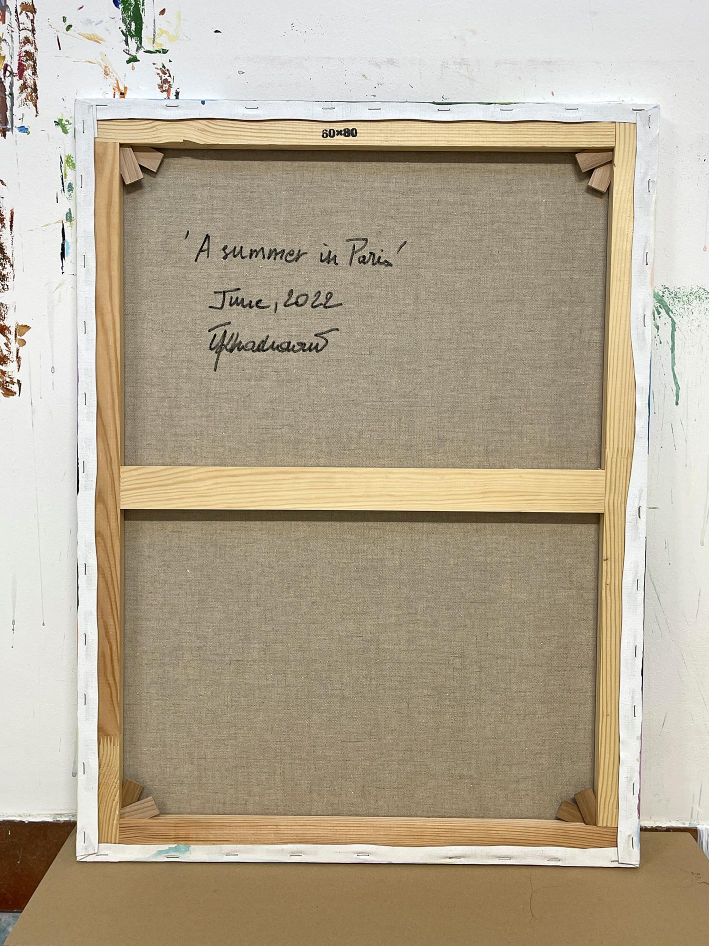 Französische zeitgenössische Kunst von Ines Khadraoui - Ein Sommer in Paris im Angebot 19