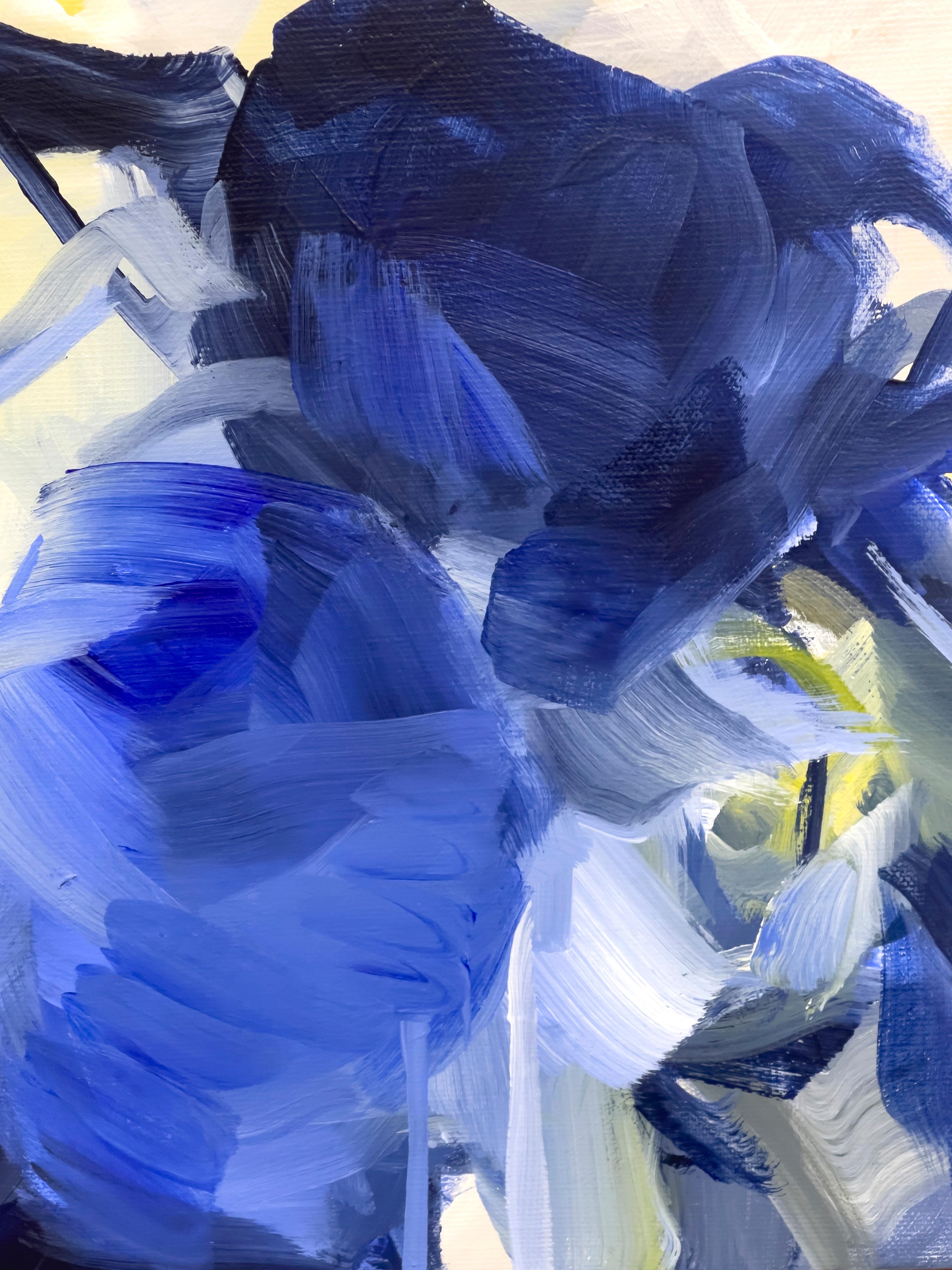 French Contemporary Art by Ines Khadraoui - Tulip Blues For Sale 1