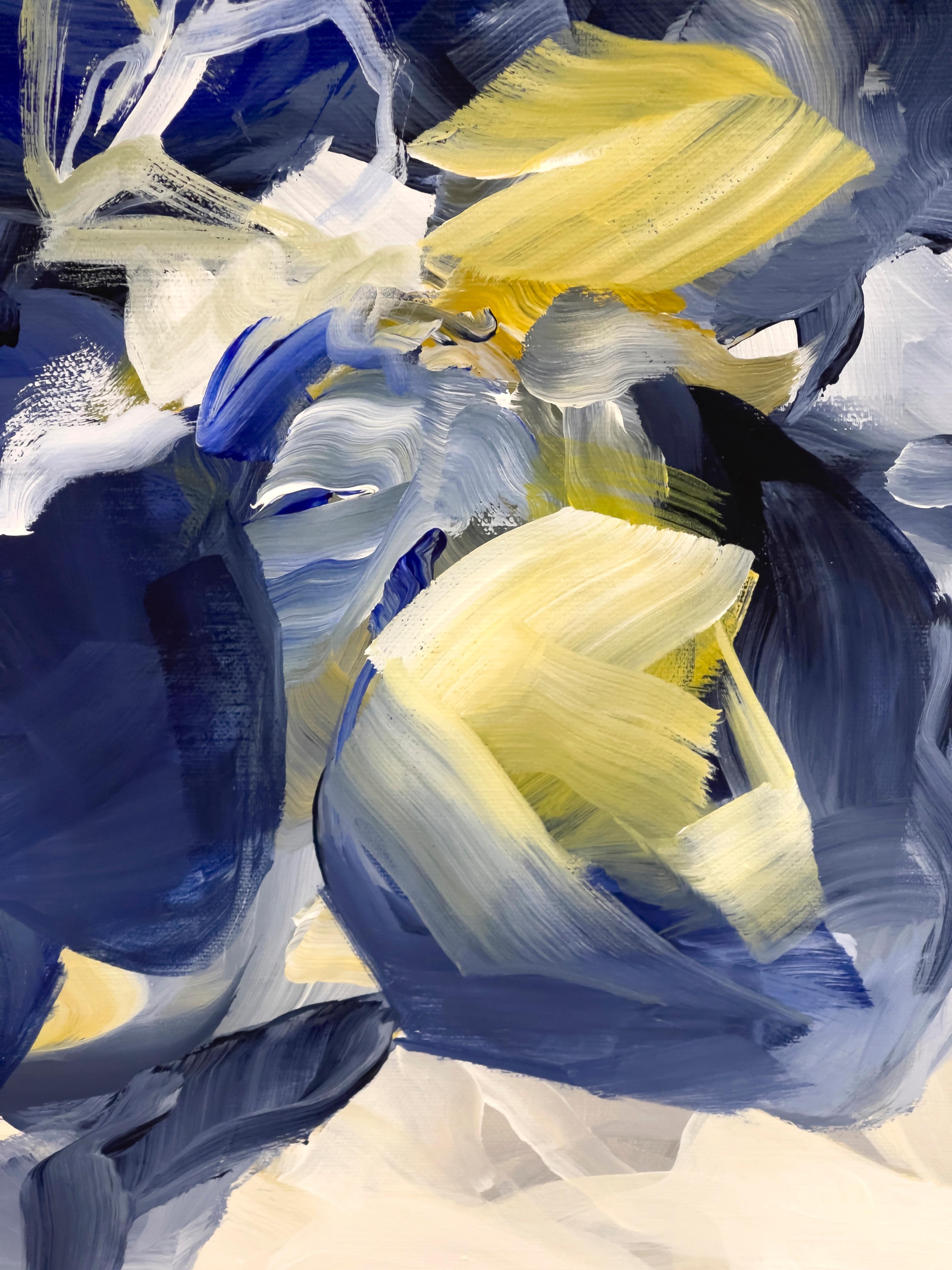 French Contemporary Art by Ines Khadraoui - Tulip Blues For Sale 3