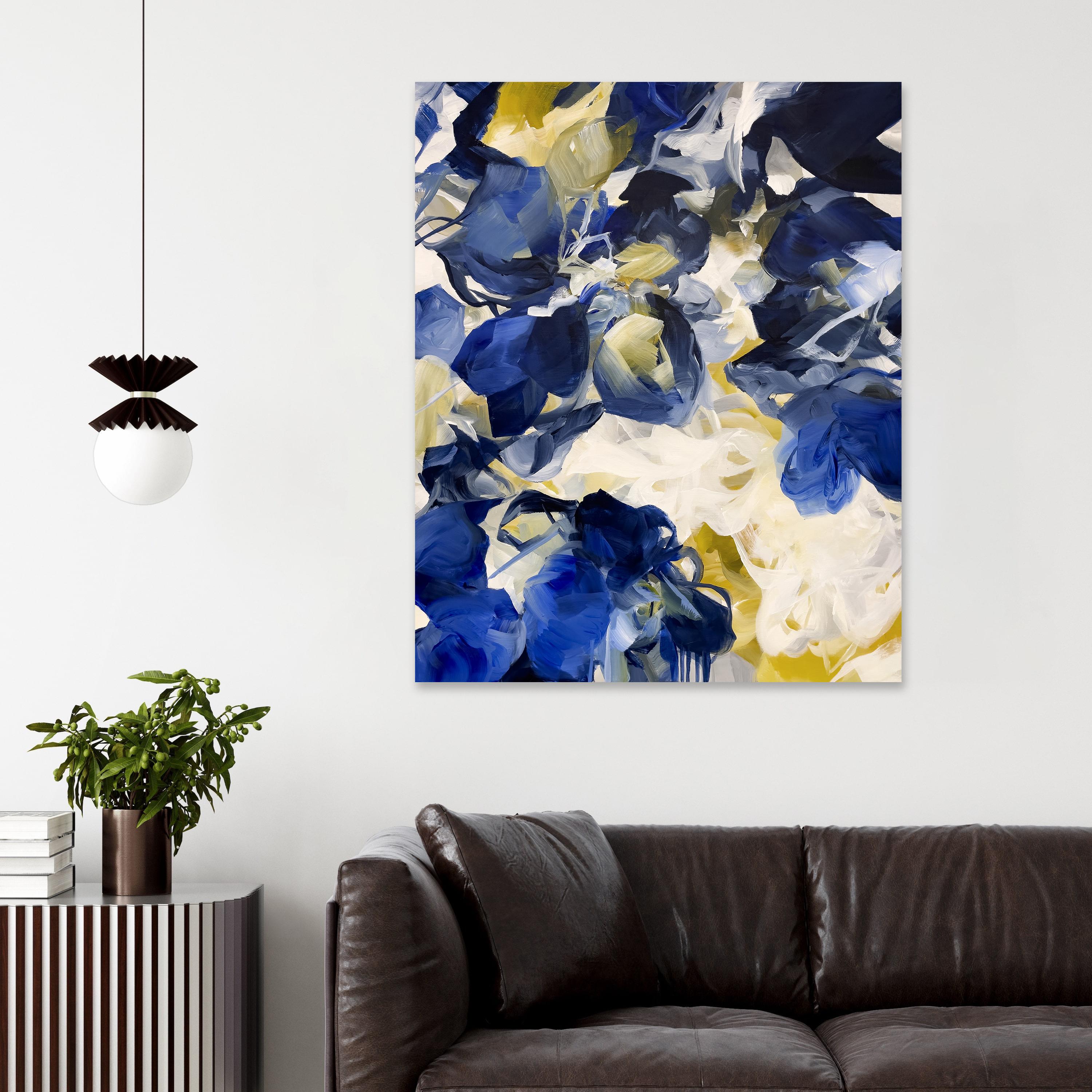 French Contemporary Art by Ines Khadraoui - Tulip Blues For Sale 7