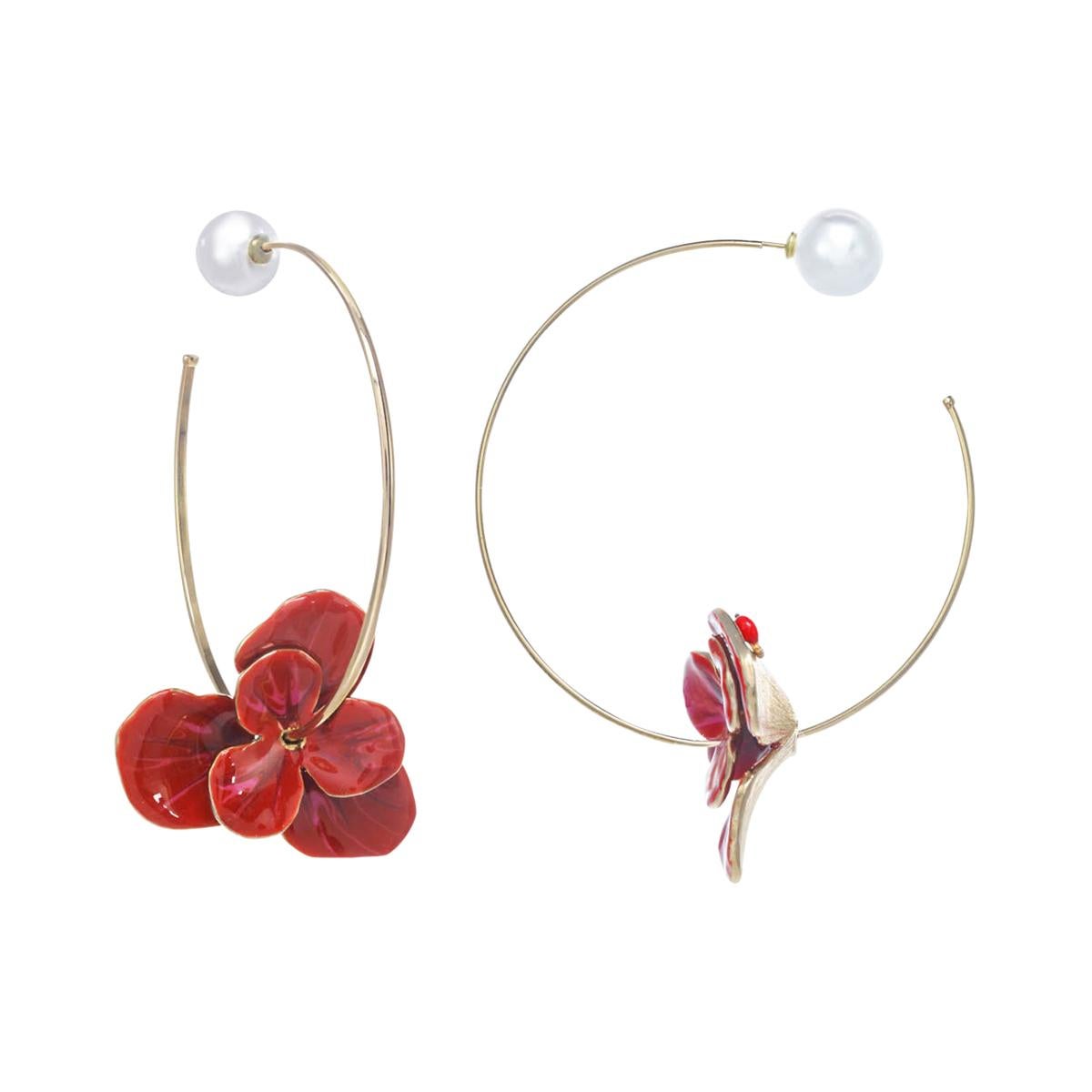 Flower Basket Earrings at 1stDibs