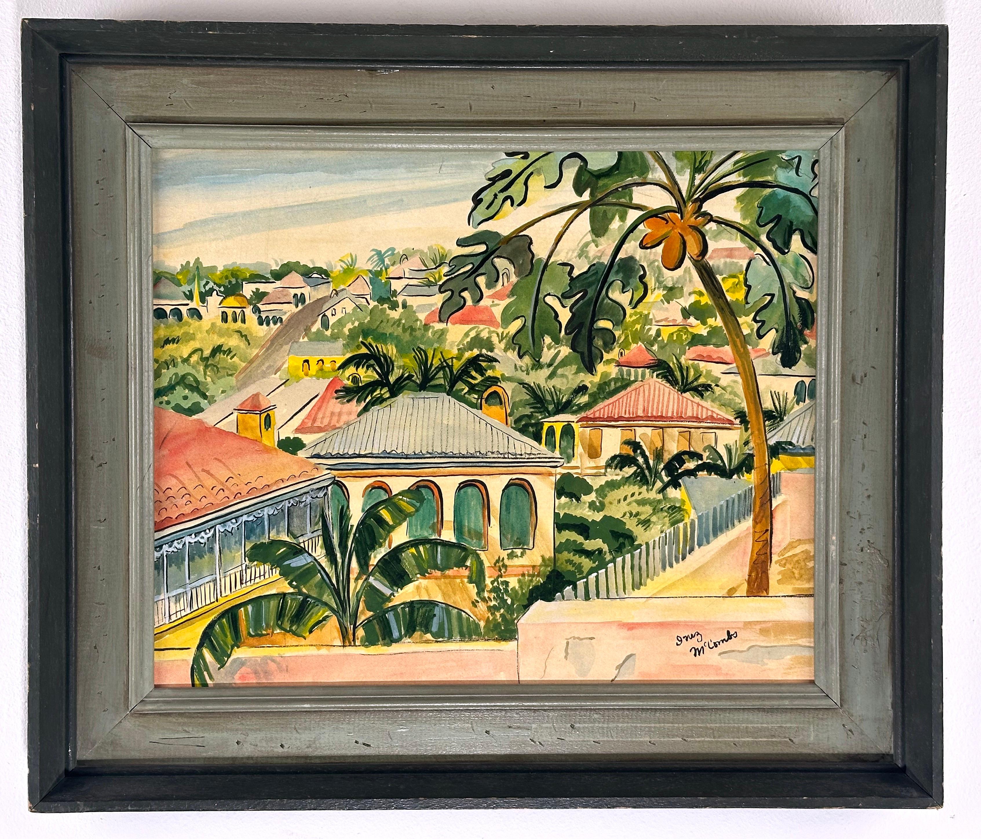 Inez McCombs Landscape Painting - Virgin Islands Landscape 