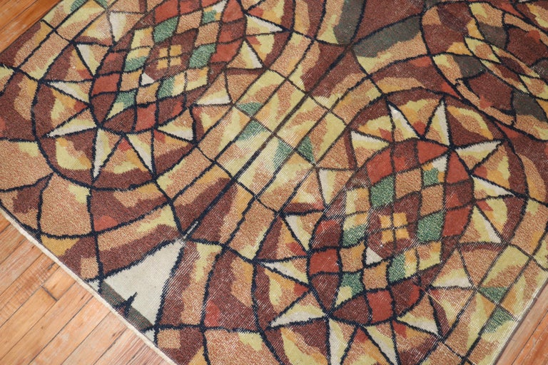 Infamous Turkish Deco Zeki Muren Rug For Sale at 1stDibs