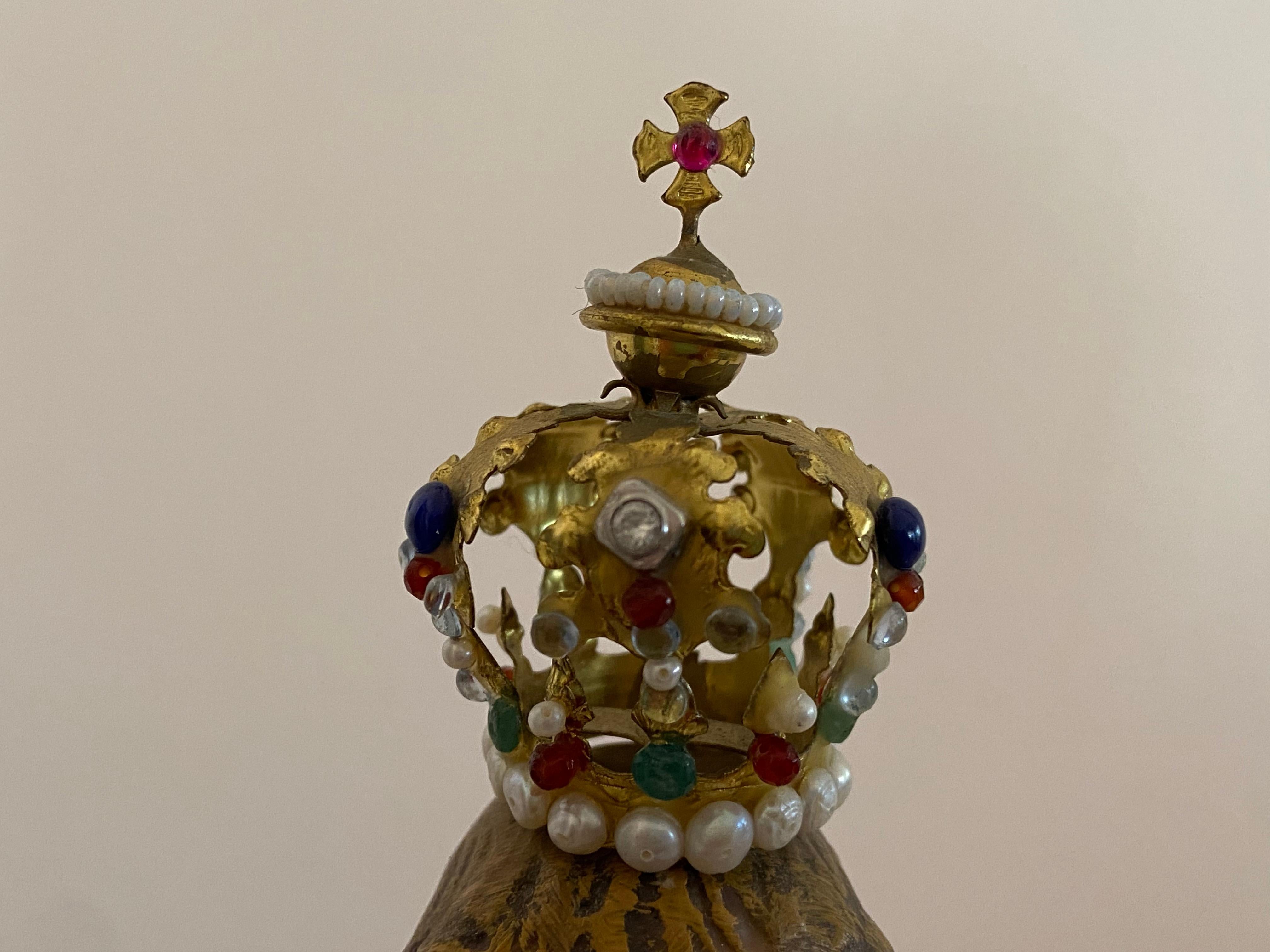 Infant Jesus Prague Covered in 18/14 Kt Gold, Precious Stones, Unique Work of Art 2