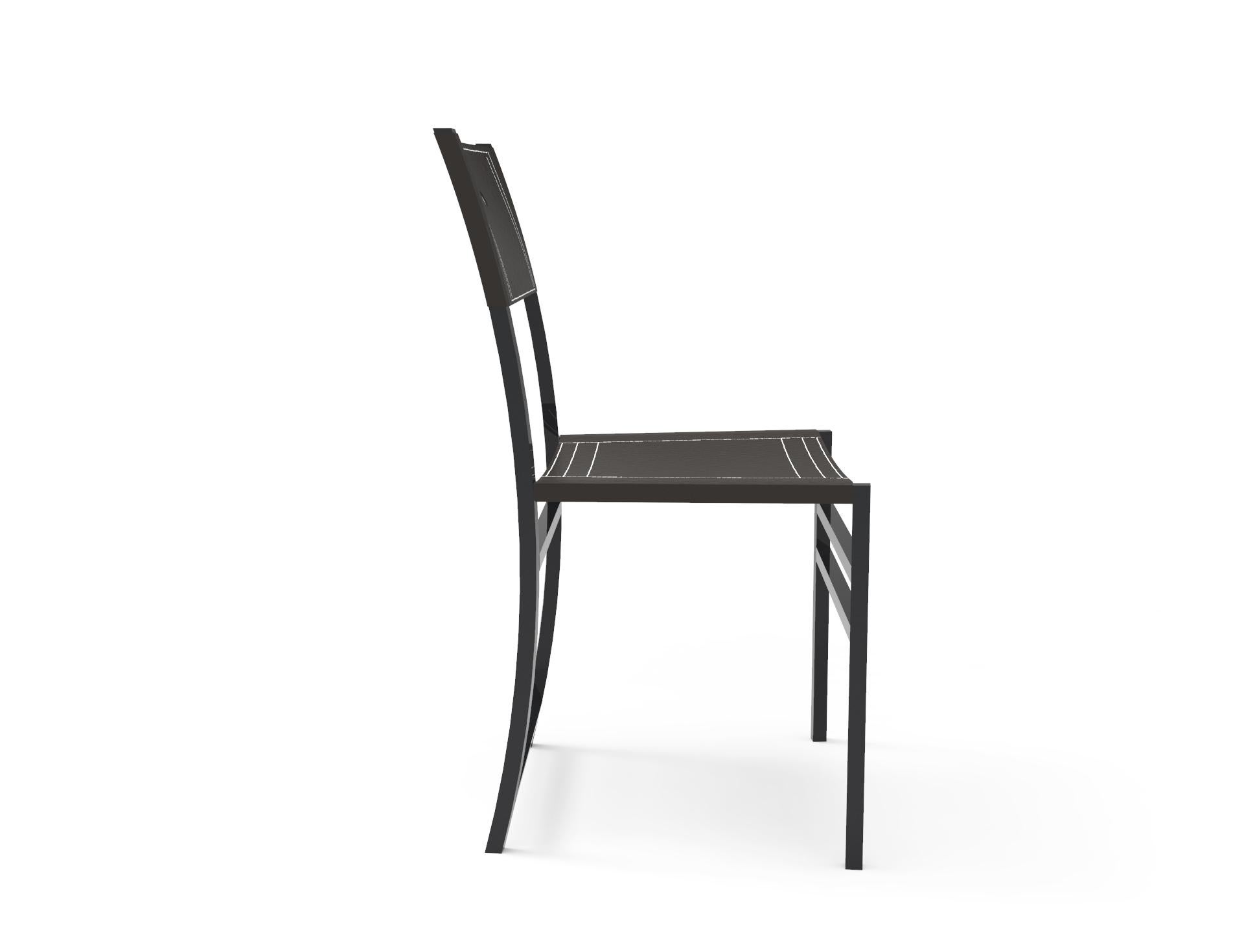 Spanish 'Infantes Chair', black, La Caja For Sale