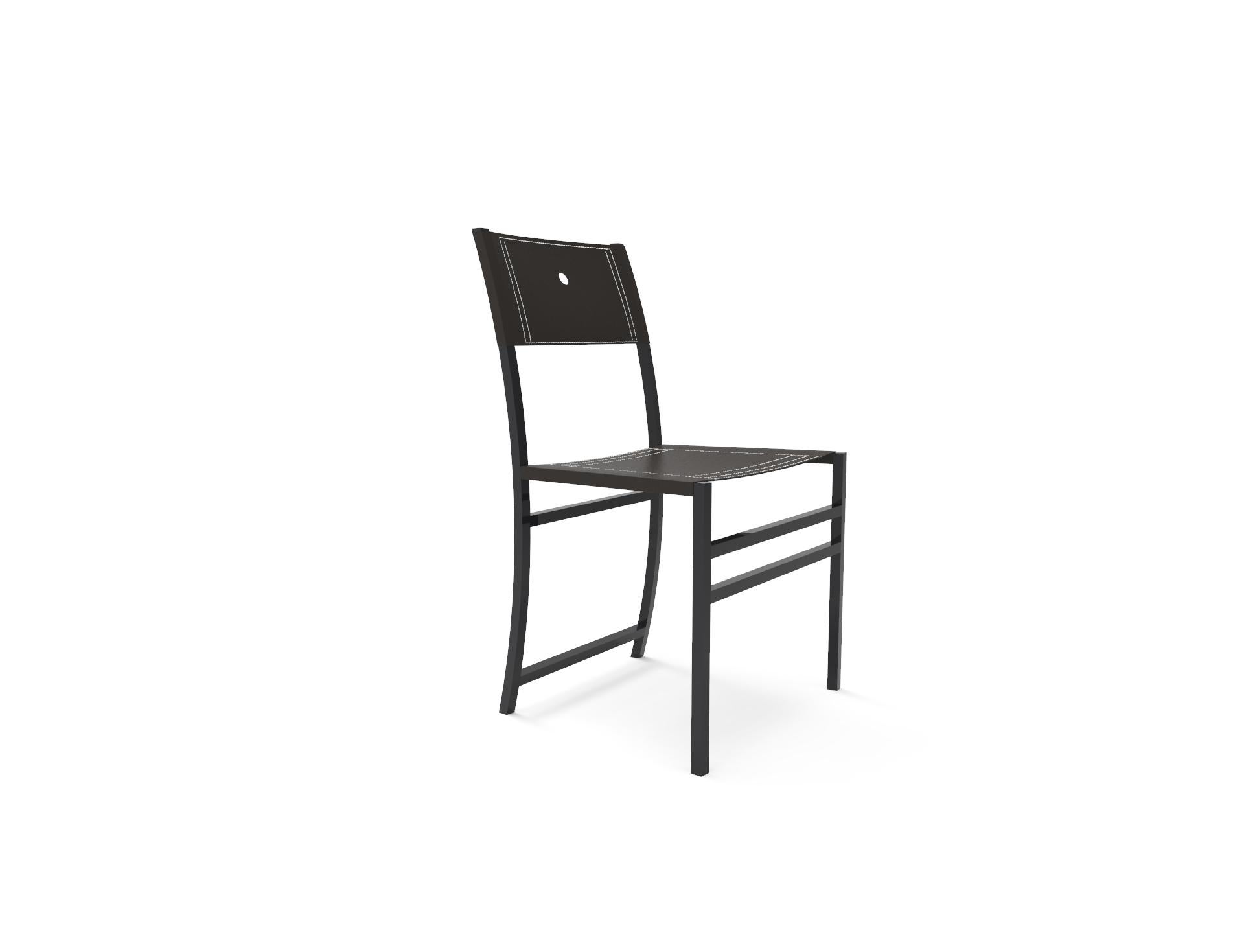 Hand-Crafted 'Infantes Chair', black, La Caja For Sale