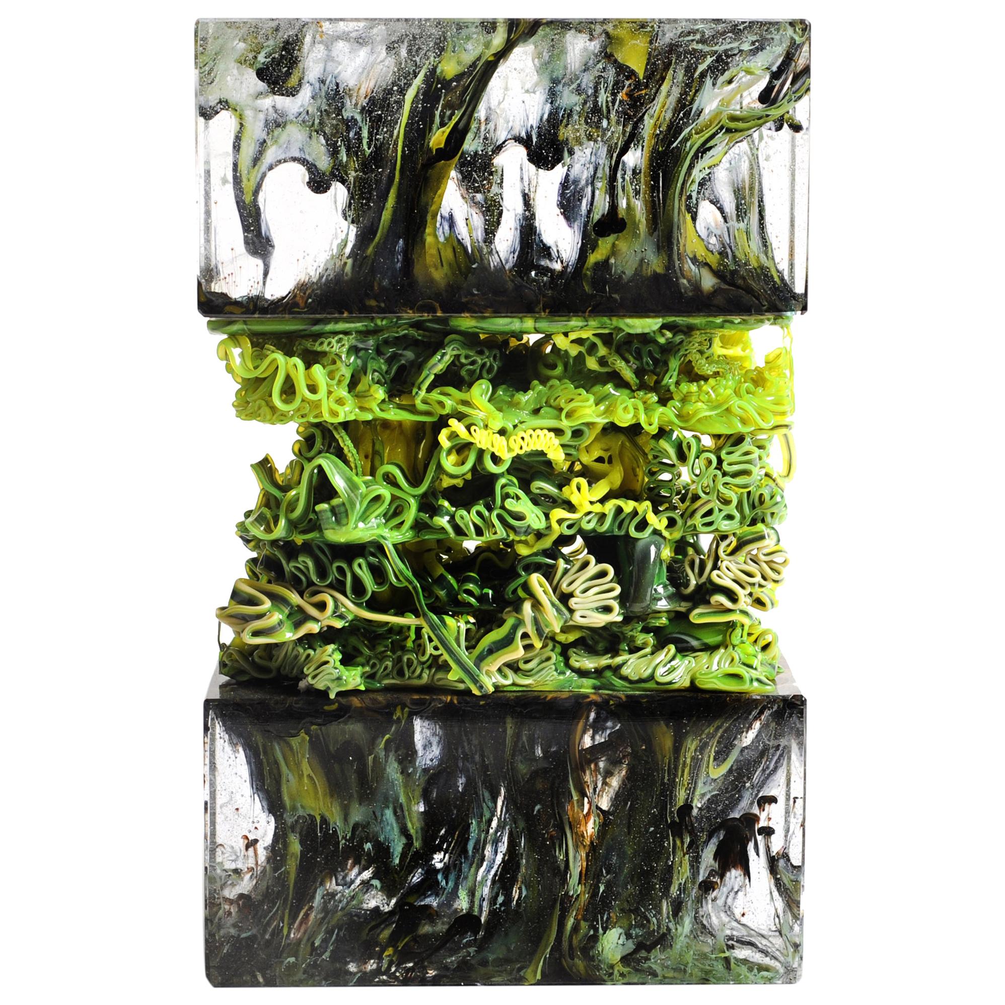 Infected Phlem Sculpture Glass vs. Plastic Collection For Sale