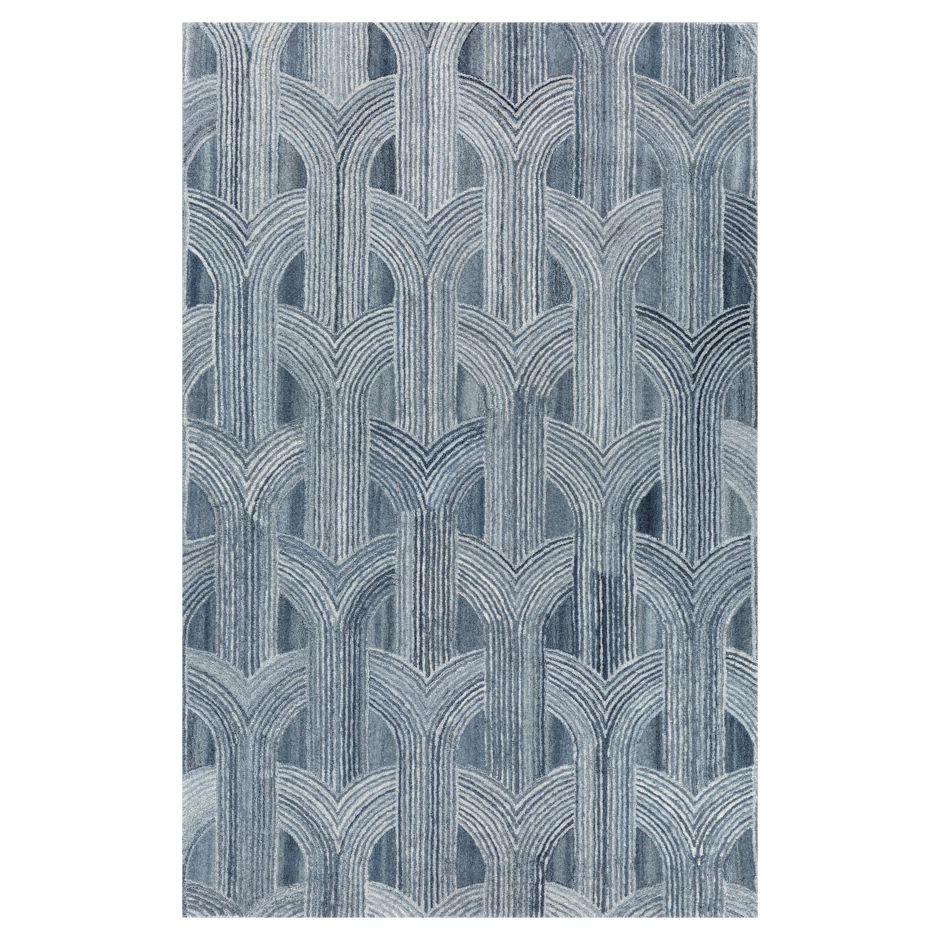 Unendliche Dimensionen Grau Matter & Platin 240X300 cm Handgetufteter Teppich im Angebot