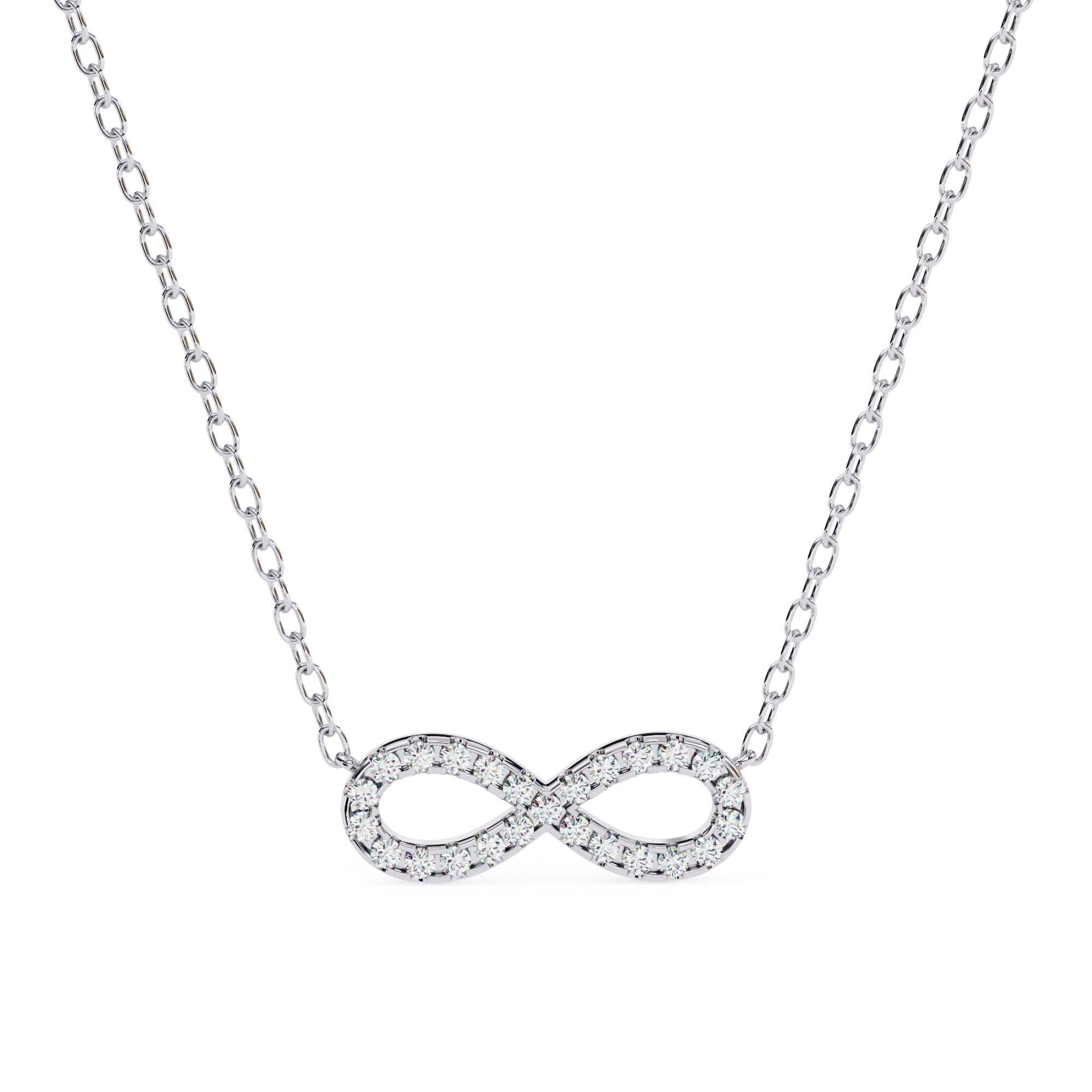 Collar con Colgante de Diamantes Naturales Infinite Elegance en Nuevo estado para la venta en Vadgam, GJ