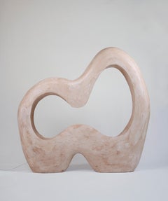 Contemporary Organic Table Lamp in Gypsum, Collectible Design "Infinite" by AOAO