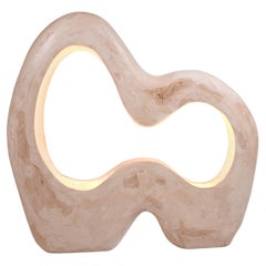 Contemporary Organic Table Lamp in Gypsum, Collectible Design "Infinite" by AOAO