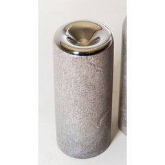 Infinito Soapstone and Nickel Sculpture by Alva Design