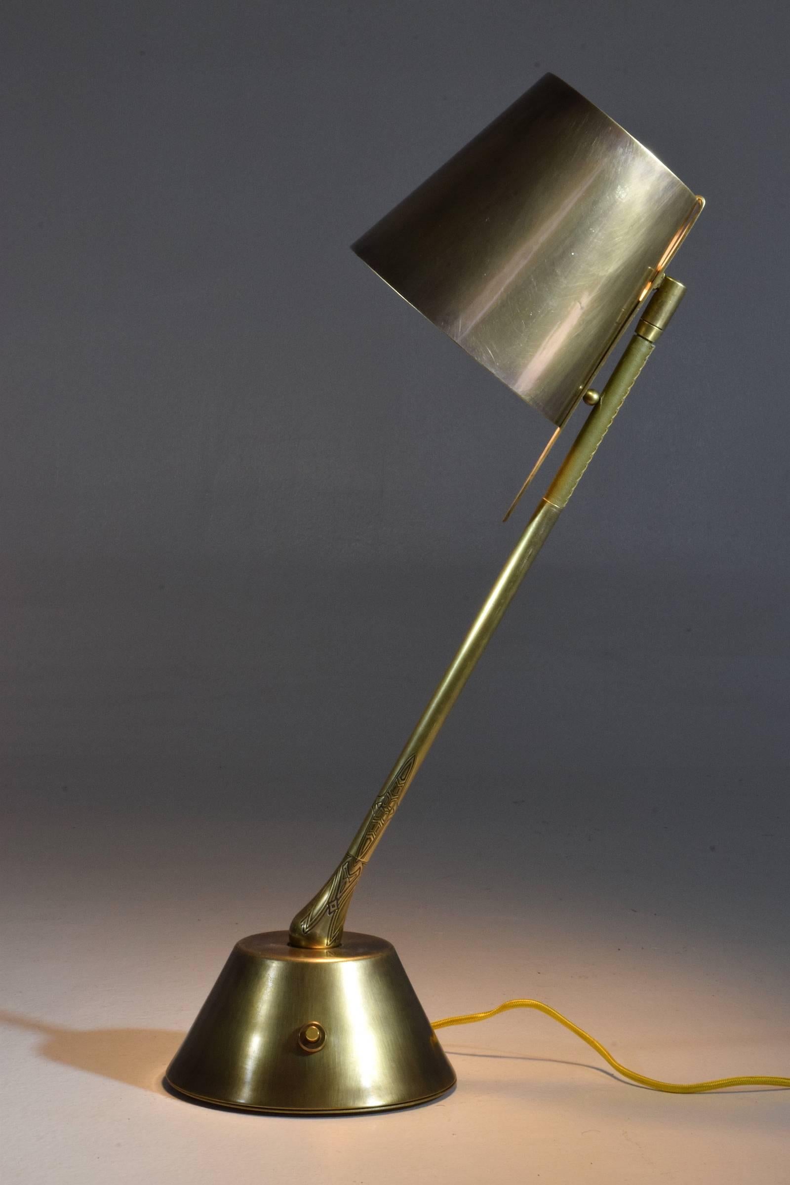 French Infinitus-II Contemporary Handcrafted Articulating Lamp, Flow Collection For Sale