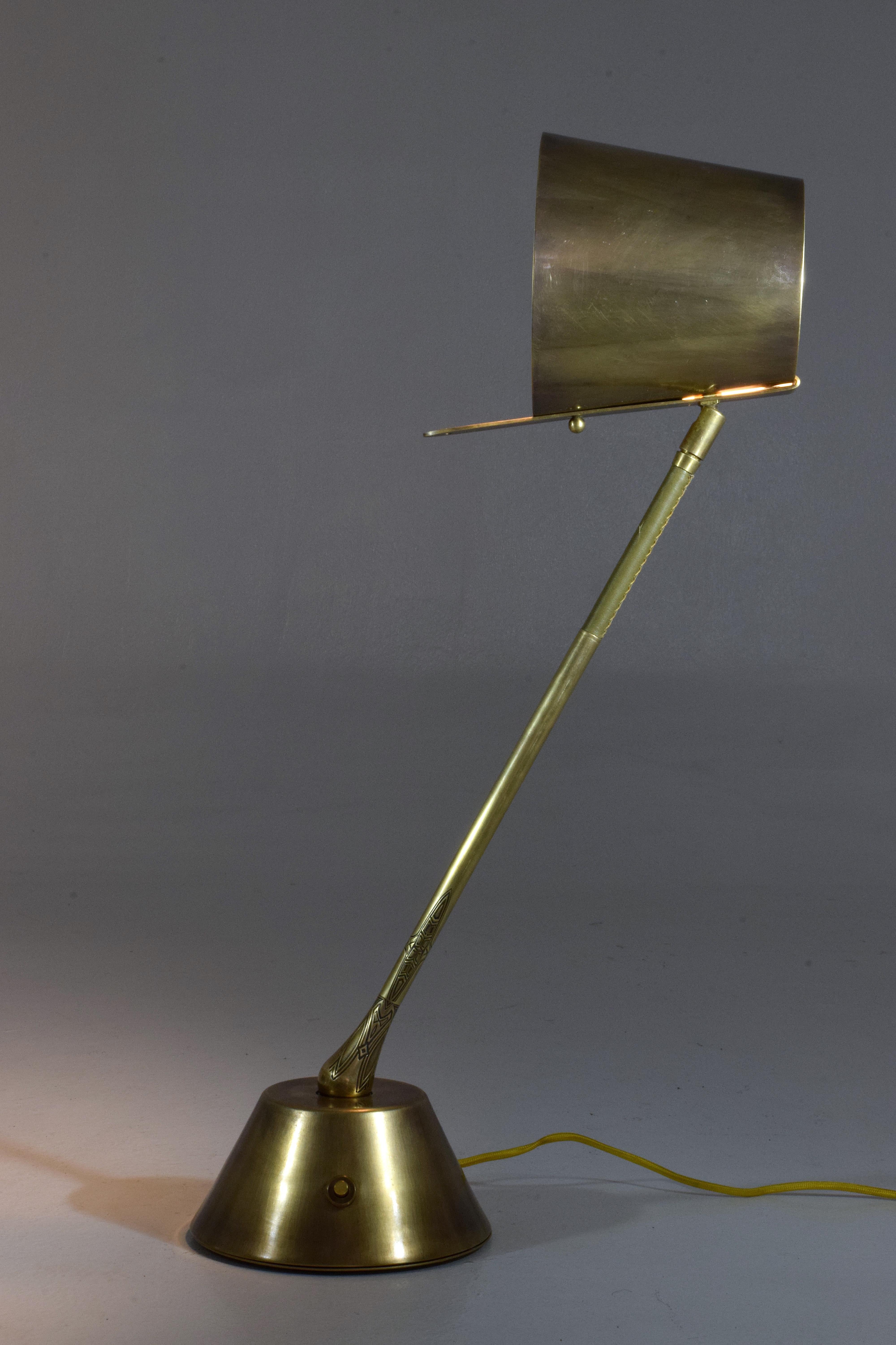 Infinitus-II Zeitgenössische handgefertigte bewegliche Lampe, Flow Kollektion (Moderne) im Angebot