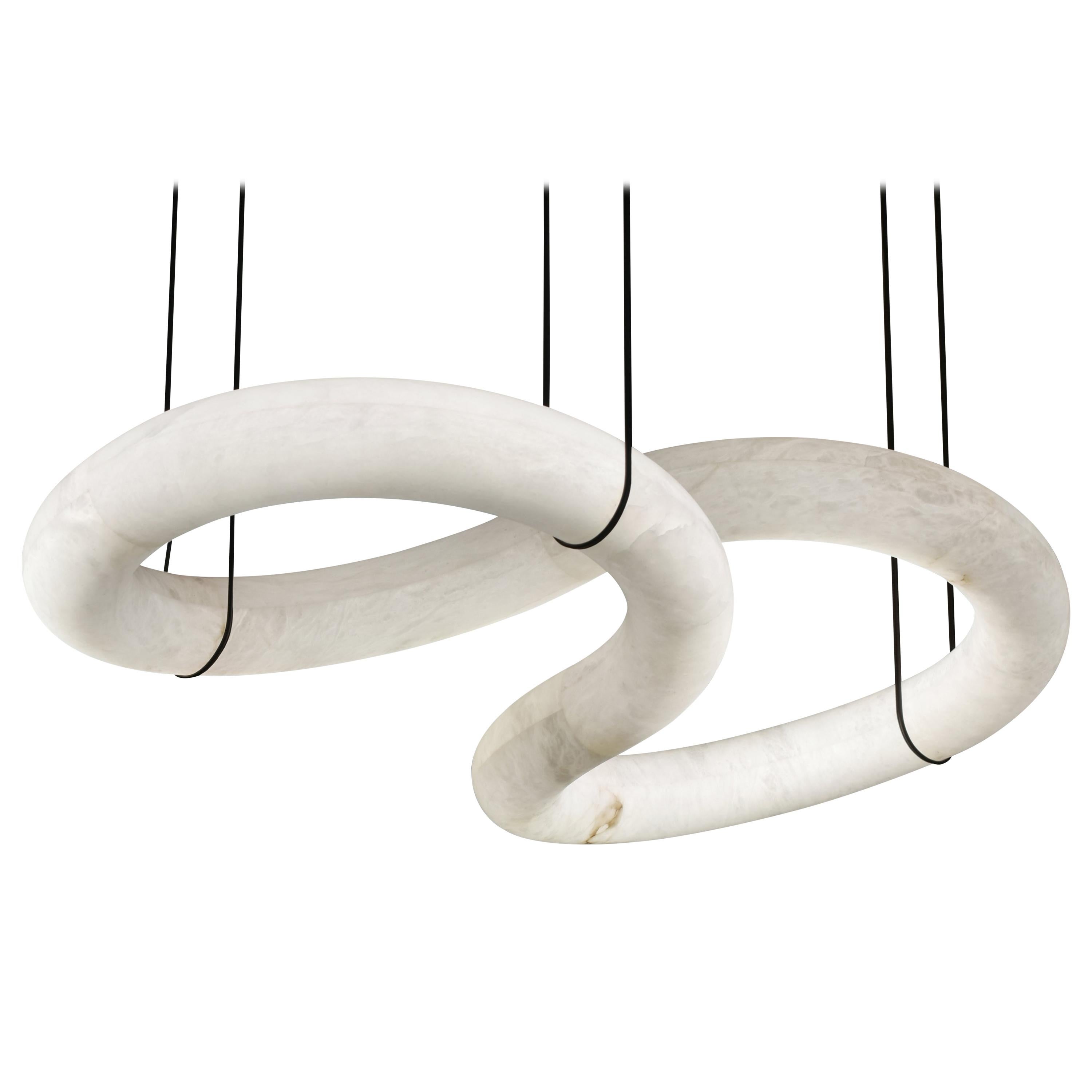 Infinity Alabaster Chandelier by Atelier Alain Ellouz