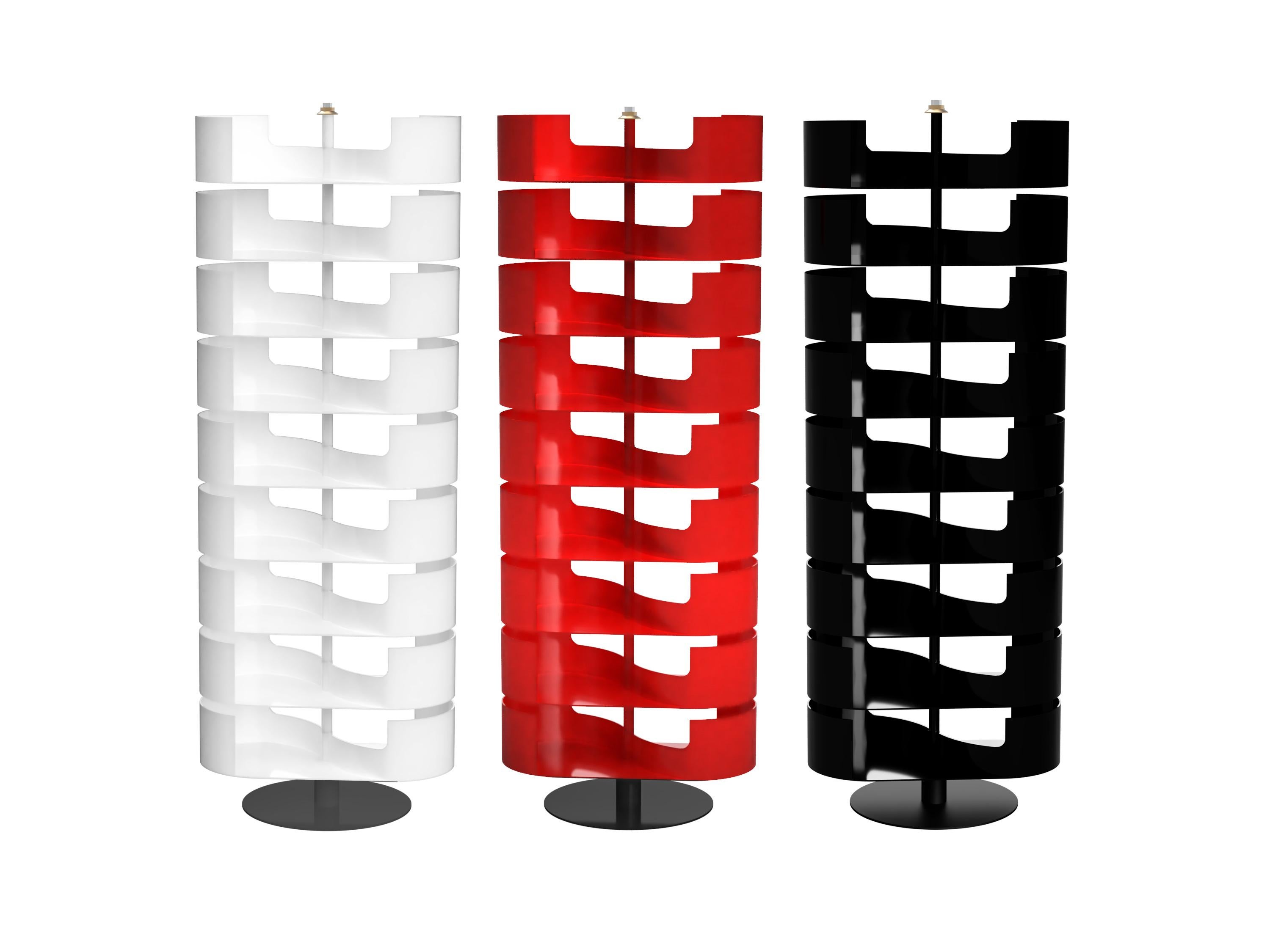 Italian Infinity White - Designer Shoe Rack - 6 Shelves For Sale