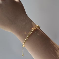 Bracelet Infinity Cable en or 18K à deux chaînes